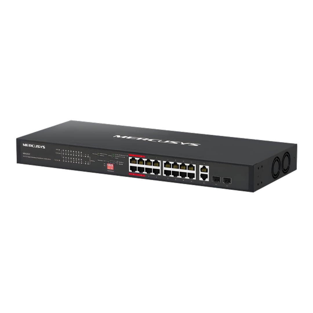 Mercusys MS120GP 20-Port Gigabit 16-Port PoE+ Rackmount Switch