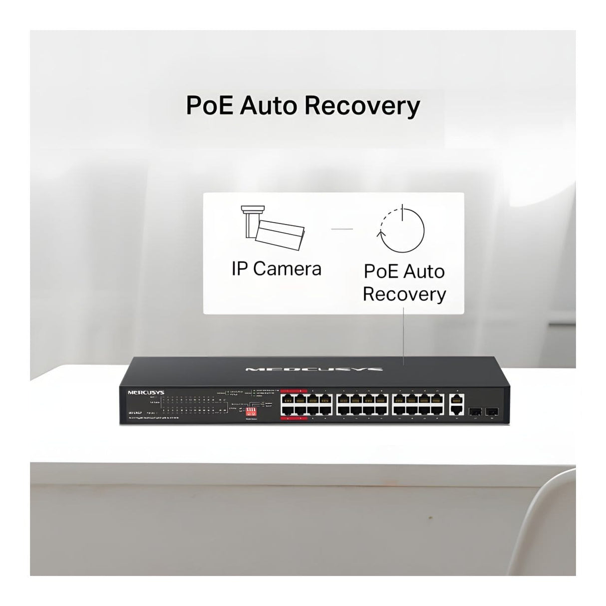 Mercusys MS128GP 28-Port Gigabit 24-Port PoE+ Rackmount Switch