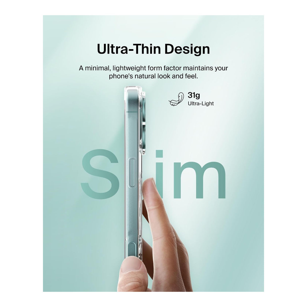 Belkin SheerForce Protective Phone Case for iPhone 16 Plus - Clear MSA026HQCL
