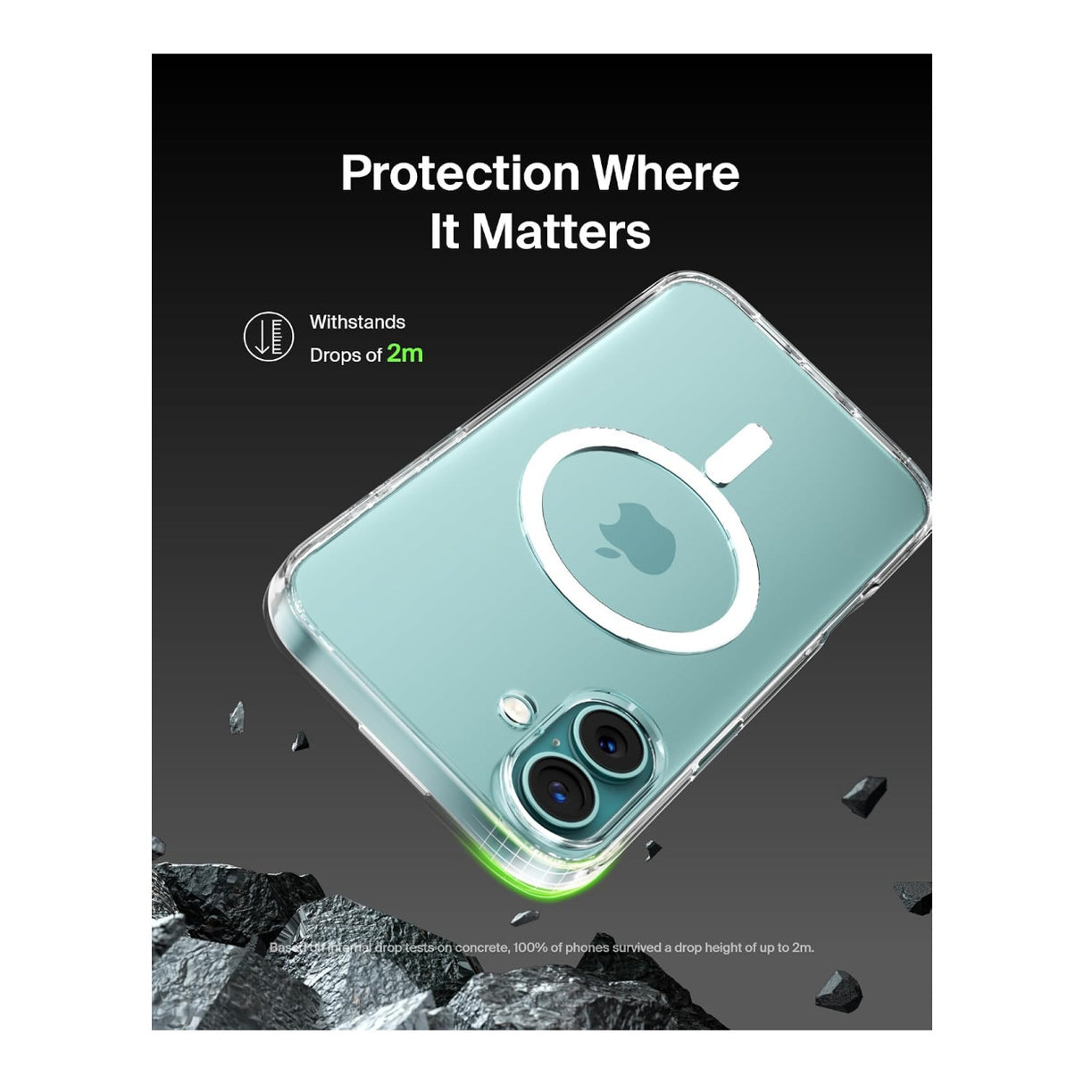Belkin SheerForce Protective Phone Case for iPhone 16 Plus - Clear MSA026HQCL