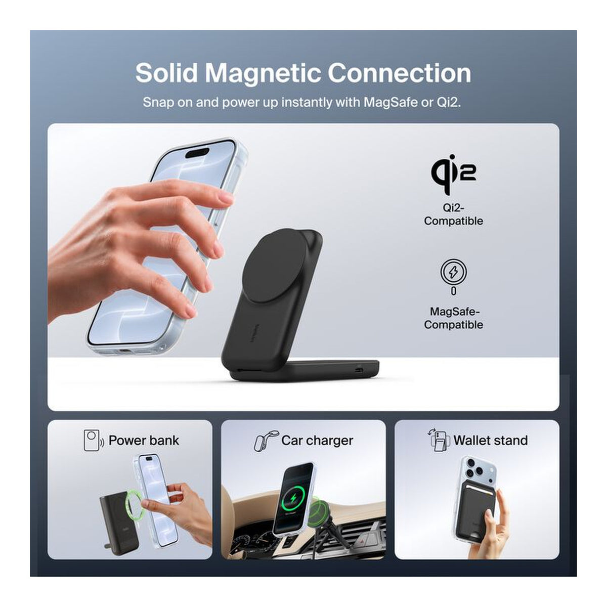 Belkin Clear Series MagSafe Compatible Case with Kickstand for Apple iPhone 18 Pro and iPhone 17 Pro Clear MSA076HQCL