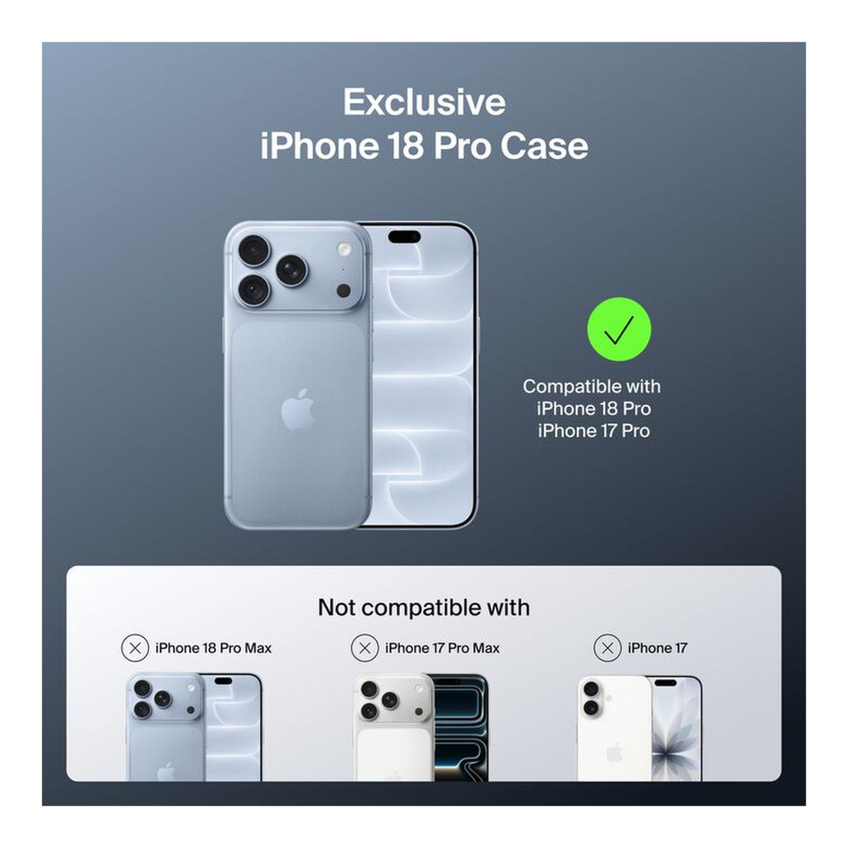 Belkin Clear Series MagSafe Compatible Case with Kickstand for Apple iPhone 18 Pro and iPhone 17 Pro Clear MSA076HQCL