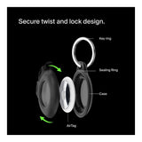 Belkin Waterproof Secure Holder with Key Ring for AirTag Black 2-pack MSC014BTBK-AZ