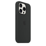 Apple iPhone 15 Pro Black Silicone Case with MagSafe Support