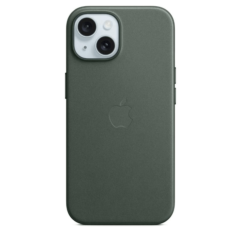 Apple iPhone 15 Plus FineWoven Evergreen Case with MagSafe Support