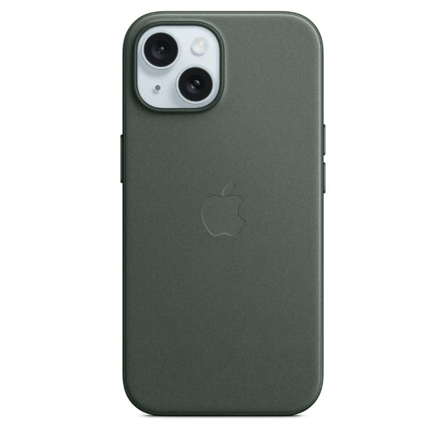 Apple iPhone 15 Plus FineWoven Evergreen Case with MagSafe Support