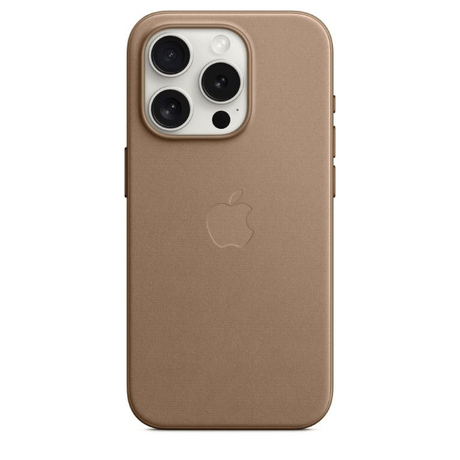 Apple iPhone 15 Pro FineWoven Taupe Case with MagSafe Support