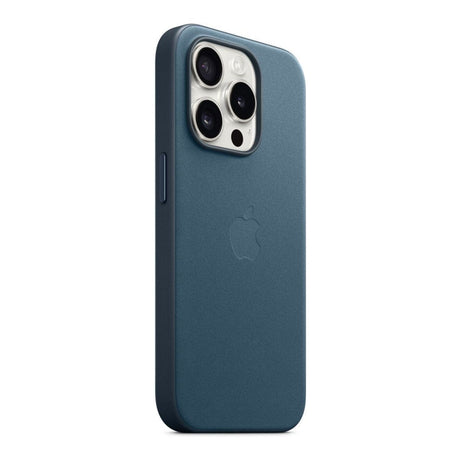 Apple iPhone 15 Pro FineWoven Pacific Blue Case with MagSafe Support MT4Q3ZM/A