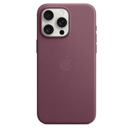 Apple iPhone 15 Pro Max FineWoven Mulberry Case with MagSafe Support