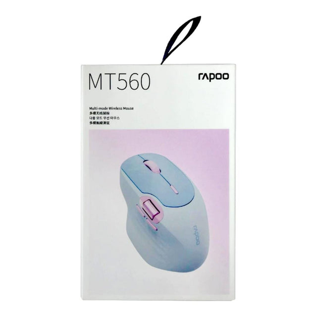 Rapoo Multi-Mode Wireless Mouse Blue and Pink MT560-Blue