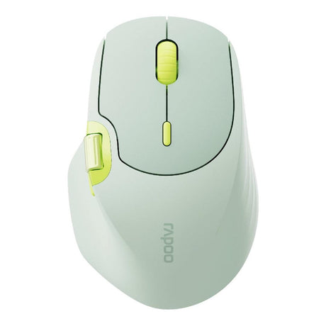 Rapoo Multi-Mode Wireless Mouse Green and Yellow MT560-Green