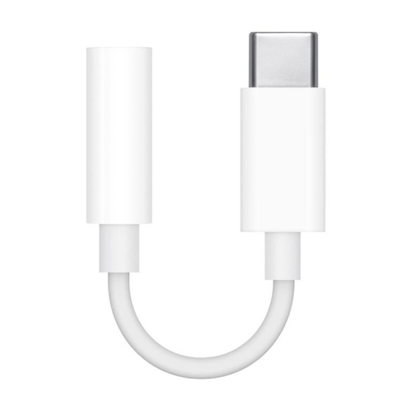 Apple USB-C to 3.5mm Headphone Jack Adapter White MU7E2ZM/A