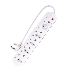 UniQue Electrosense 10 Way Multiplug with Surge Protection MUL1SS