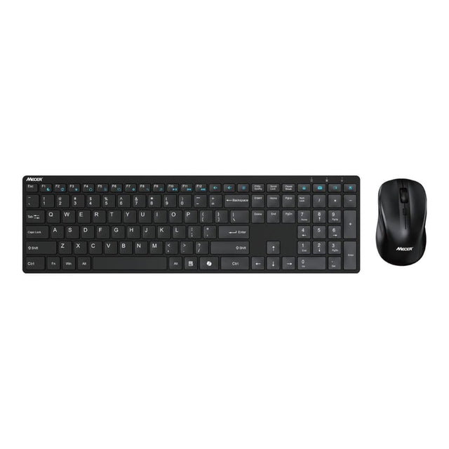 Mecer Ultra Slim Wireless Keyboard and Mouse Combo MW-119BK