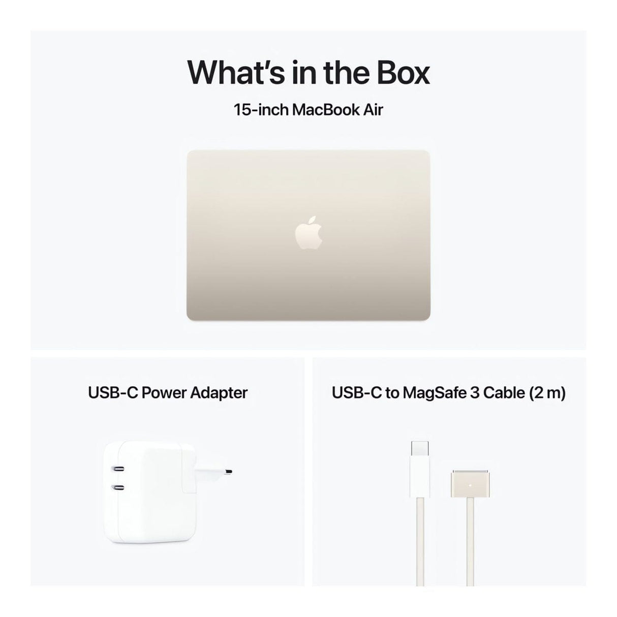 Apple MacBook Air 15.3-inch Retina Laptop - Apple M4 256GB SSD 16GB RAM macOS Starlight
