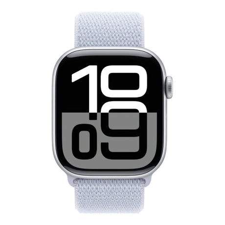 Apple Watch Series 10 GPS 42mm Silver Aluminium Case with Blue Cloud Sport Loop MWWD3QA/A