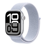Apple Watch Series 10 GPS 42mm Silver Aluminium Case with Blue Cloud Sport Loop MWWD3QA/A