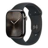 Apple Watch Series 10 GPS LTE 46mm Slate Titanium Case with Black Sport Band - Small/Medium MWYD3QA/A