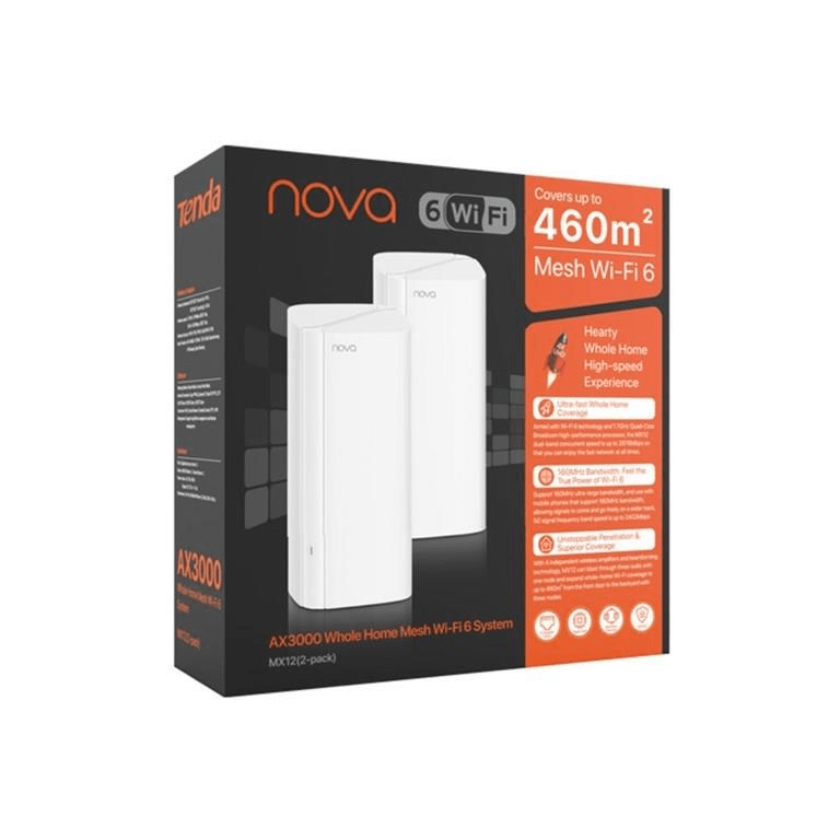 Tenda Nova MX12(2-pack) AX3000 Whole Home Mesh Wi-Fi 6 System