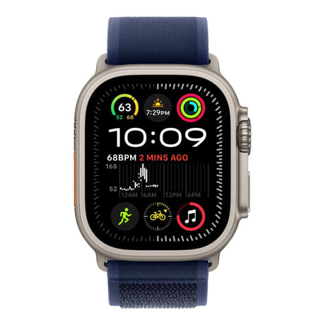 Apple Watch Ultra 2 GPS + Cellular 49mm Natural Titanium Case with Blue Trail Loop M/L MX4L3QA/A