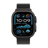 Apple Watch Ultra 2 GPS + Cellular 49mm Black Titanium Case with Black Titanium Milanese Loop