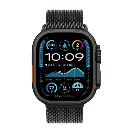 Apple Watch Ultra 2 GPS + Cellular 49mm Black Titanium Case with Black Titanium Milanese Loop