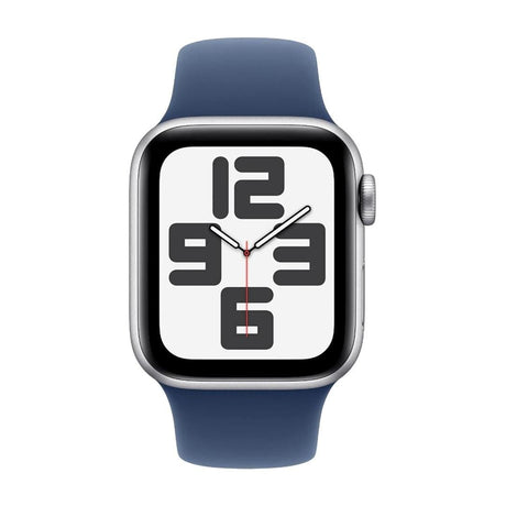 Apple Watch SE GPS 40mm Silver Aluminium Case with Denim Sport Band S/M MXEC3QA/A