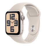 Apple Watch SE GPS 40mm Starlight Aluminium Case with Starlight Sport Band S/M MXEF3QA/A