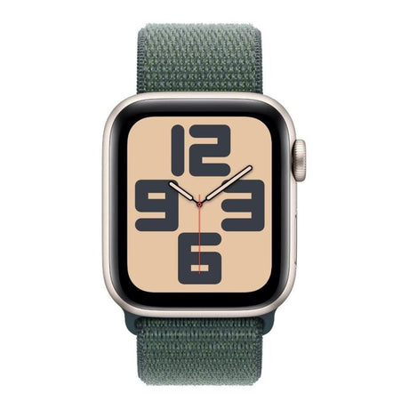 Apple Watch SE GPS 40mm Starlight Aluminium Case with Lake Green Sport Loop MXEH3QA/A