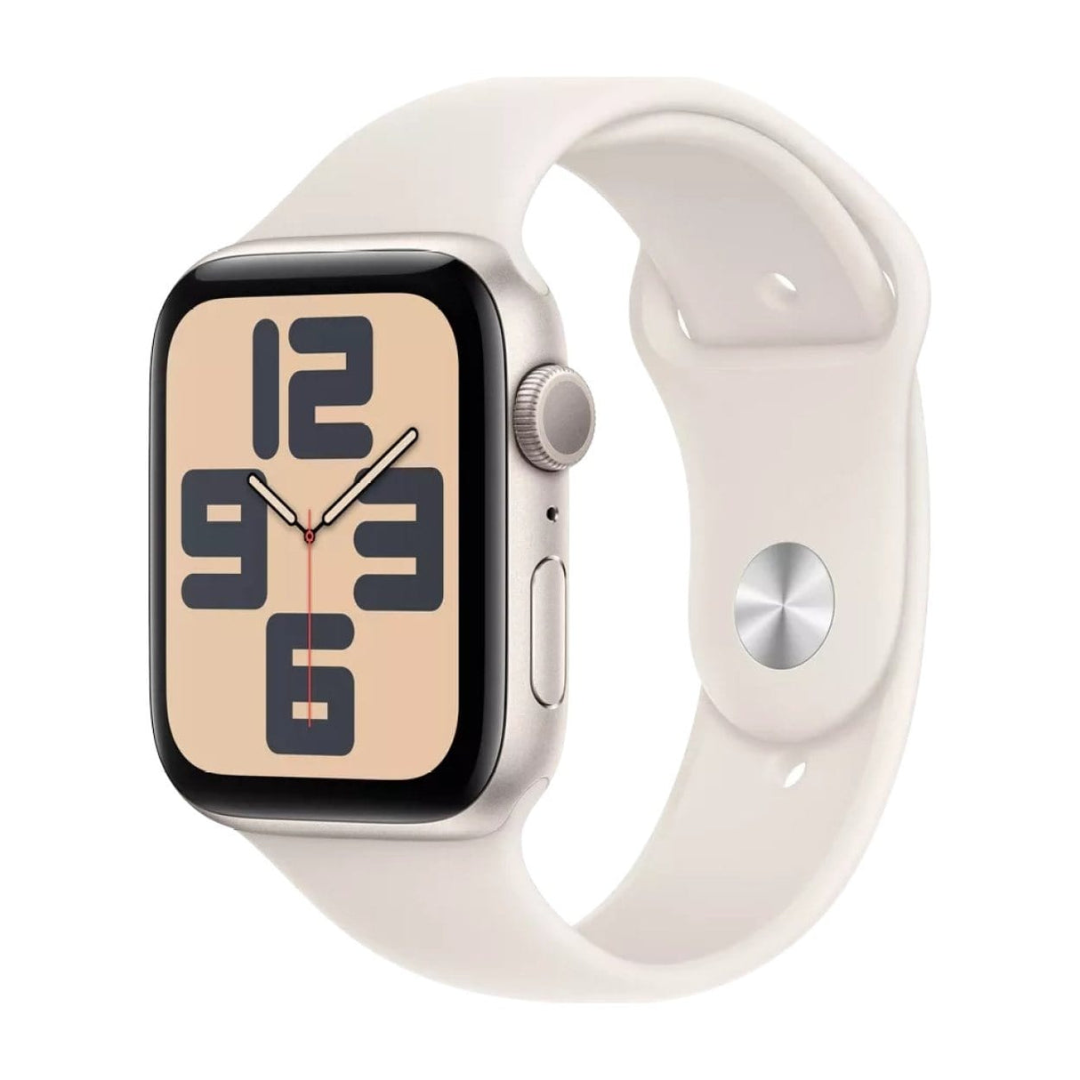 Apple Watch SE GPS 44mm Starlight Aluminium Case with Starlight Sport Band S/M