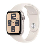 Apple Watch SE GPS 44mm Starlight Aluminium Case with Starlight Sport Band S/M