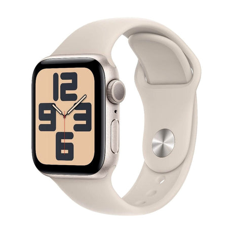 Apple Watch SE GPS 44mm Starlight Aluminium Case with Starlight Sport Band M/L