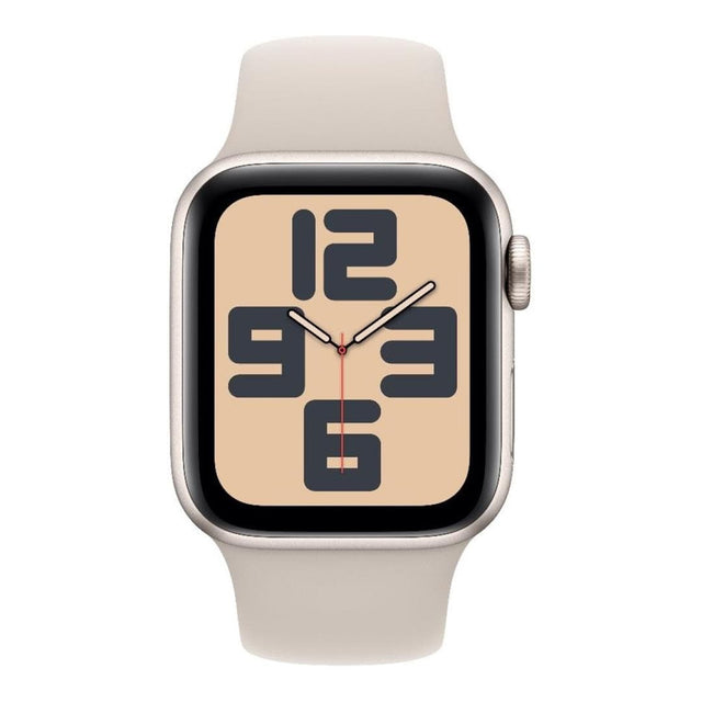 Apple Watch SE GPS + Cellular 40mm Starlight Aluminium Case with Starlight Sport Band S/M MXGJ3QA/A