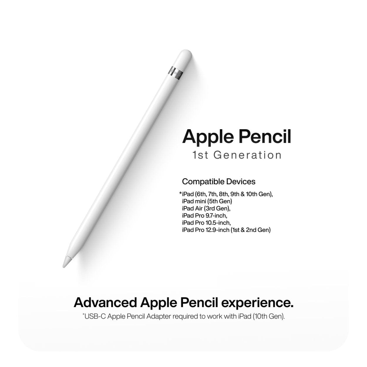 Apple Pencil 1st Generation White MYQW3ZM/A – FirstShop