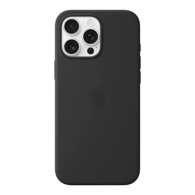 Apple iPhone 16 Pro Max Black Silicone Case with MagSafe Support