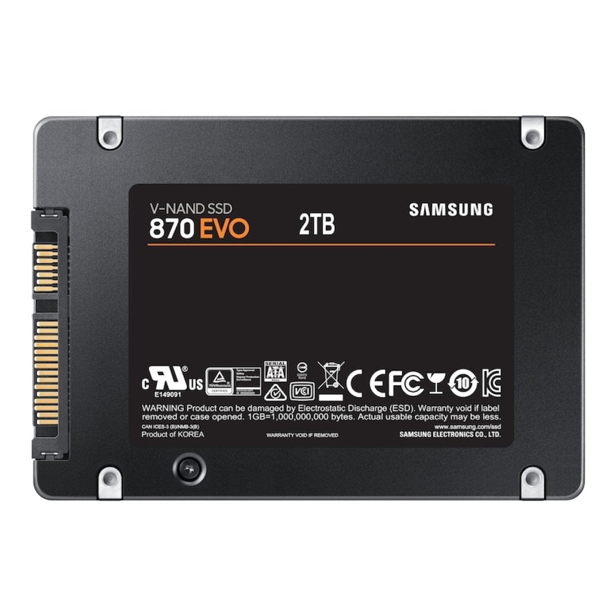 Samsung 870 EVO 2.5-inch 2TB SATA Internal SSD MZ-77E2T0B – FirstShop