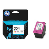 HP 304 Tri-Colour Printer Ink Cartridges Original N9K05AE Single-pack