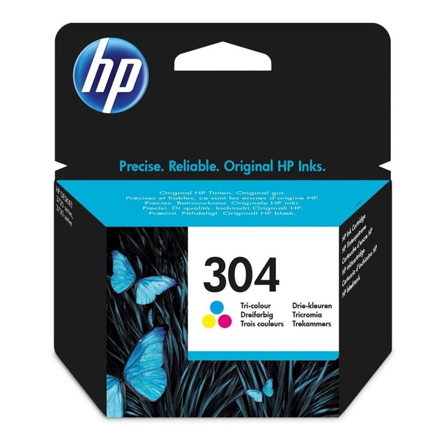 HP 304 Tri-Colour Printer Ink Cartridges Original N9K05AE Single-pack
