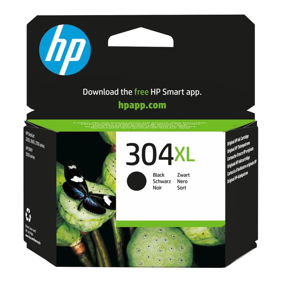HP 304XL Black Printer Ink Cartridges Original N9K08AE Single-pack
