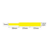 Niimbot NB140 RXL 12.5 x 109mm Yellow Thermal Labels - 65 per Roll