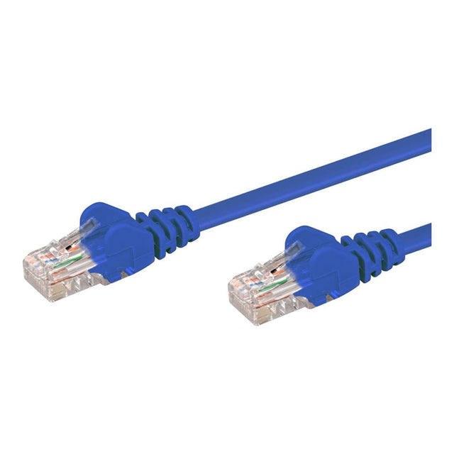 LinkQnet RJ45 CAT5e Anti-Snag Moulded PVC Network Flylead - Blue NET-CAT5-BL-15M-LQ