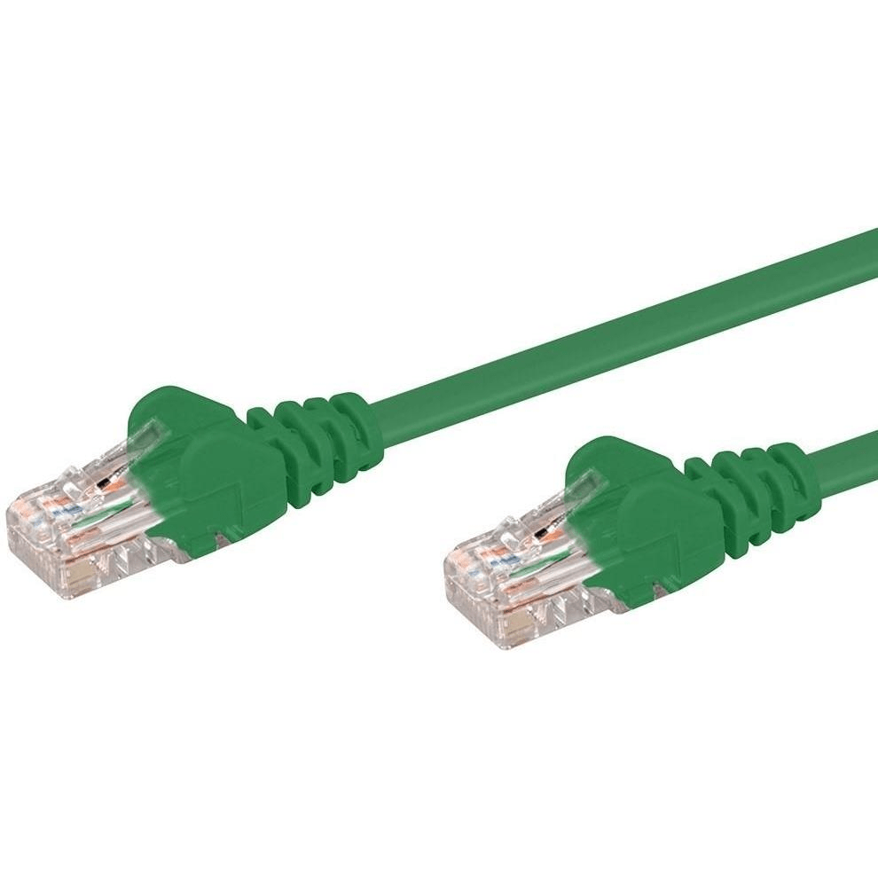 LinkQnet 30M Cat5E Anti-Snag Moulded PVC Network Flylead - Green NET-CAT5-GN-30M-LQ
