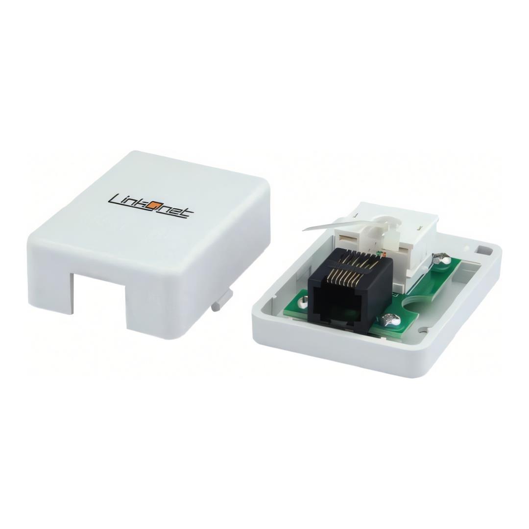 LinkQnet RJ45 CAT5E Wall Box NET-CAT5WALL-LQ-B