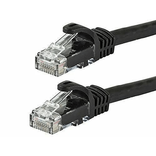 LinkQnet 20m CAT6 RJ-45 U/UTP Anti-Snag Moulded PVC Network Cable - Black NET-CAT6-BK-20M-LQ