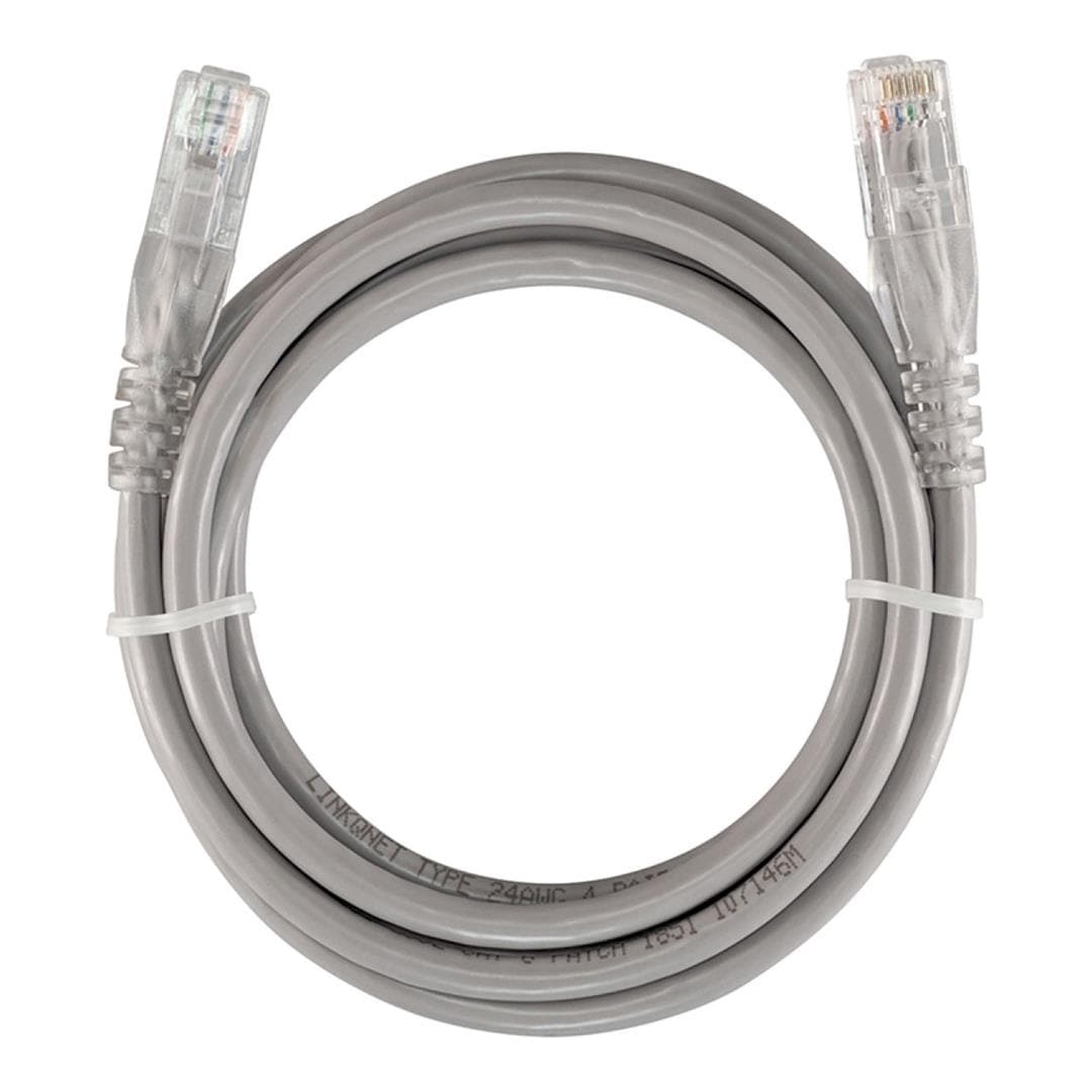 LinkQnet CAT6 Fly Lead RJ45 Ethernet Network Cable 2m NET-CAT6-GY-2M-LQ