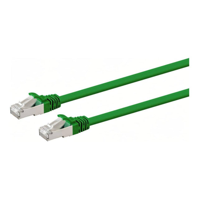 LinkQnet CAT6A Flylead LSZH Cable 3m Green NET-CAT6A-3M-GN-LQ