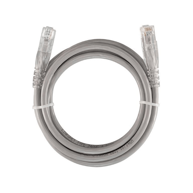 LinkQnet CAT6A Flylead LSZH Cable 5m Grey NET-CAT6A-5M-GY-LQ