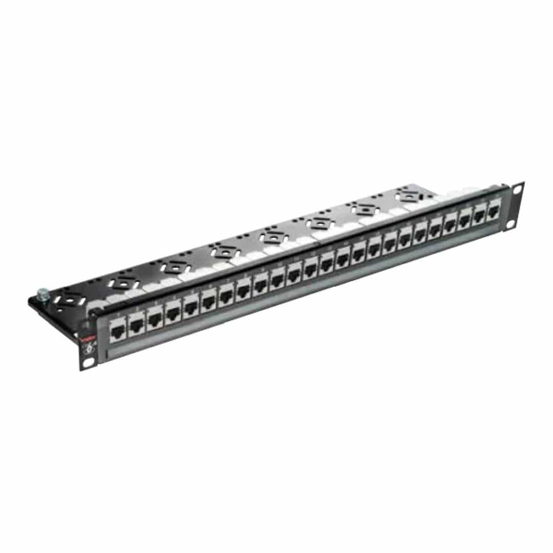Molex CAT6A 24-port 1U Shielded Populated Patch Panel NET-CAT6A-PATCH-24PL