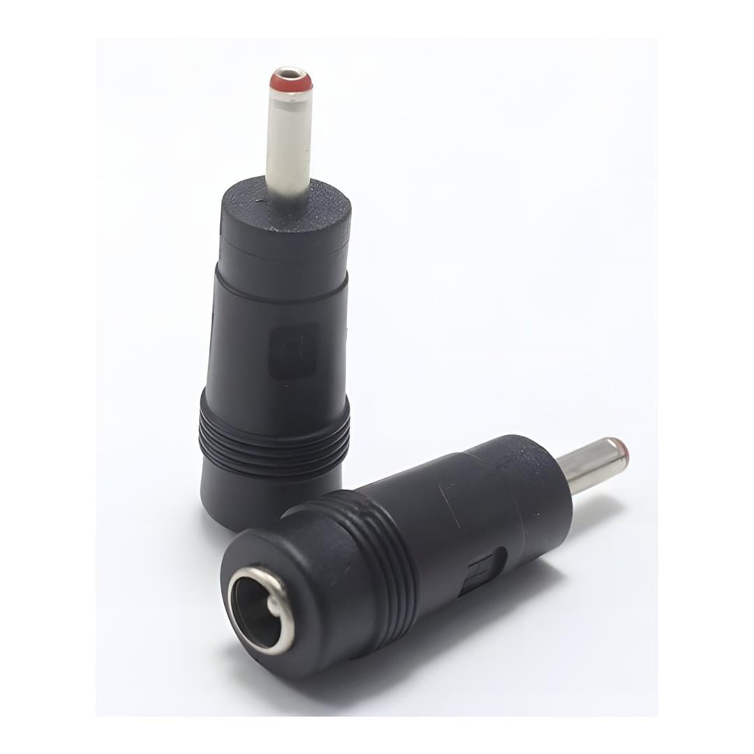 Lucktech 3.5x1.35mm Male Red to 5.5x2.1mm Female Black DC Adaptor NET-DC35135-H
