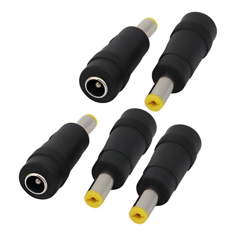 Lucktech 4.0x1.7mm Male Yellow to 5.5x2.1mm Female Black DC Adaptor NET-DC4017-G